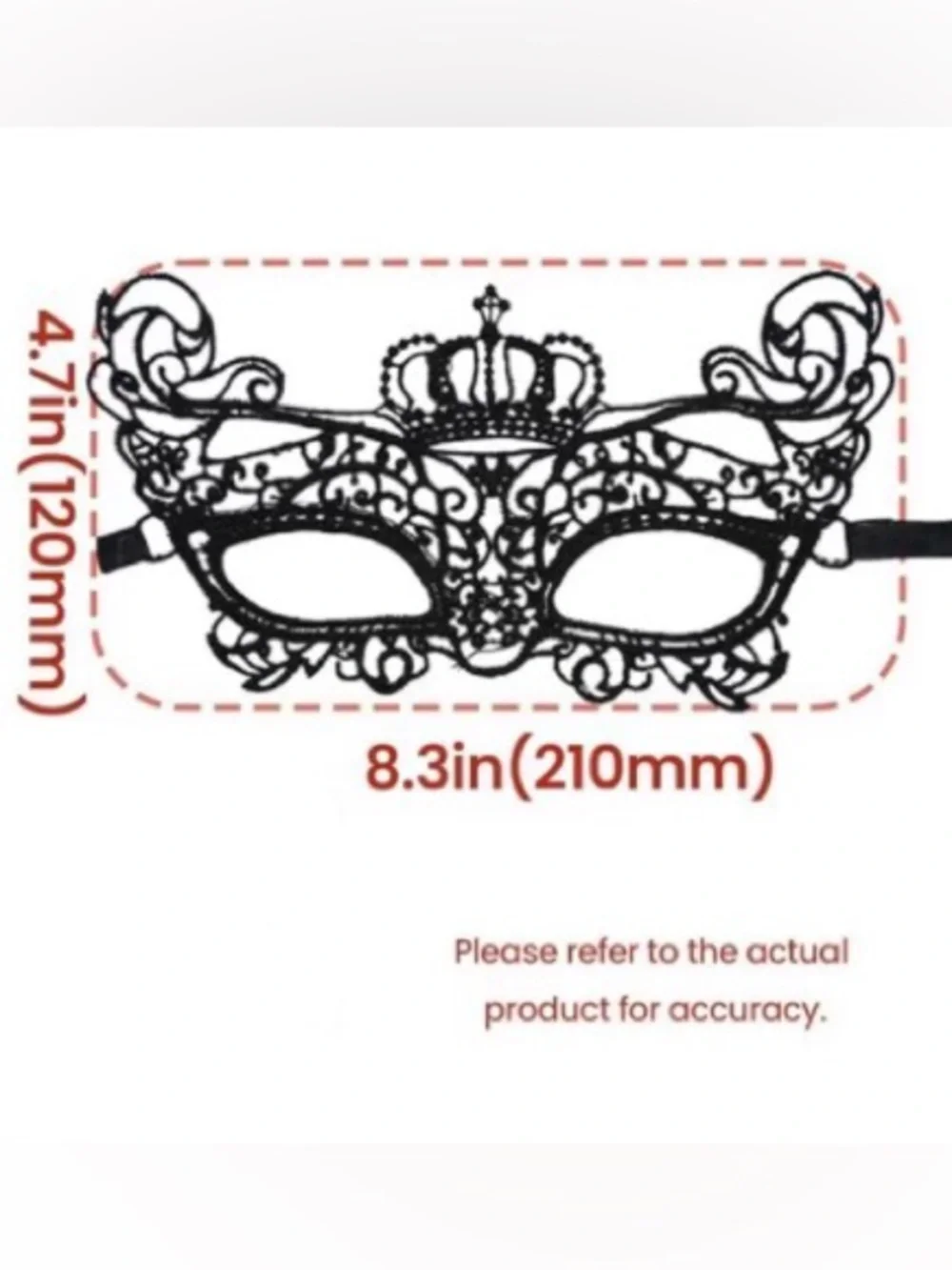 💞 New Black Lace Filigree Masquerade Mask